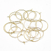 Brass Hoop Earrings LS-KK-T032-005G-2