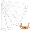 12Pcs 6 Style Transparent Acrylic Clay Press Board TOOL-BC0002-62-1