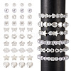 Biyun 500Pcs 10 Style ABS Plastic Imitation Pearl Beads KY-BY0001-02-17