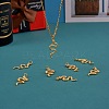 10Pcs Brass Micro Pave Cubic Zirconia Pendants ZIRC-SZ0002-98-5