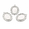 Tarnish Resistant 304 Stainless Steel Pendant Cabochon Settings STAS-I167-03P-1