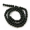 4mm Black Opaque Round Glass Beads Strands Spacer Beads X-GR4mm27Y-2