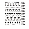 3D Black Transfer Stickers Decals MRMJ-R090-59-DP3211-1