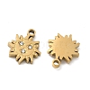 304 Stainless Steel Pendants STAS-D208-06G-2