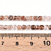 Natural Black Gold Rutilated Quartz Beads Strands G-T141-59-5