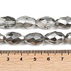 Electroplate Glass Beads Strands EGLA-D015-15x10mm-34-3