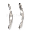 Anti-Tarnish 202 Stainless Steel Connector Charms STAS-R138-01P-1