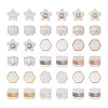Kissitty 64Pcs 8 Style Silicone Ear Nuts SIL-KS0001-01-1