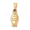 304 Stainless Steel Pendants STAS-B141-03G-G-1