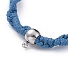 Unisex Adjustable Korean Waxed Polyester Cord Braided Bead Bracelets BJEW-JB04669-04-2