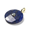 Dyed Natural Lapis Lazuli Faceted Pendants G-A287-02G-04-2