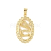 Brass Micro Pave Clear Cubic Zirconia Pendants KK-E111-36B-G-1