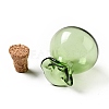Lucky Bag Shape Glass Cork Bottles Ornament X1-AJEW-A039-02G-3