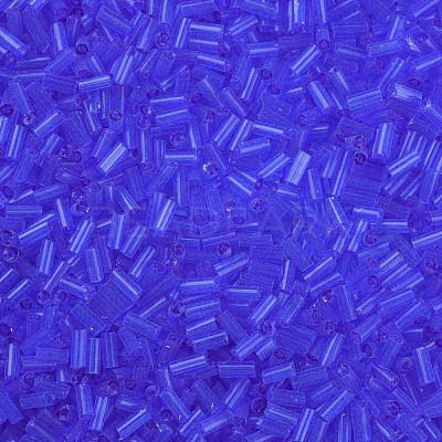 Transparent Glass Bugle Beads SEED-N005-001-C03-1