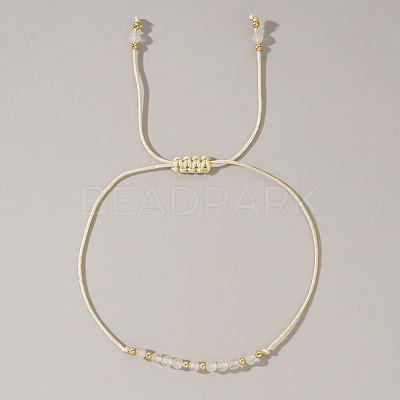 Natural Birthstone Braided Bead Bracelets for Women X-VA8051-6-1