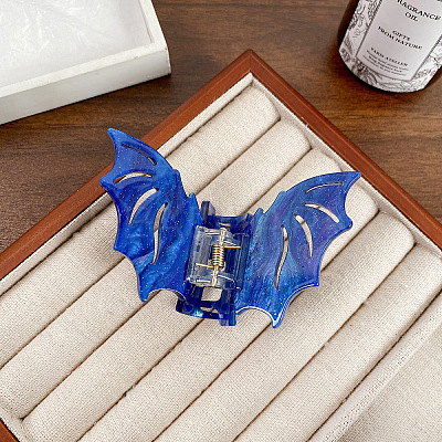 Halloween Bat Acrylic Claw Hair Clips PW-WG87310-05-1
