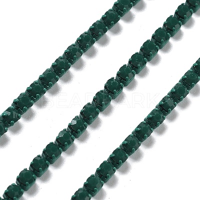 Iron Rhinestone Glass Cup Chain CH-U001-01Q-1