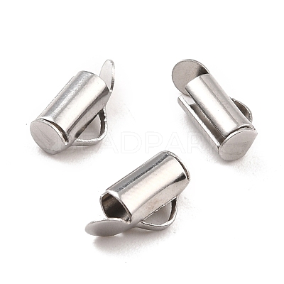 Non-Tarnish 304 Stainless Steel Slide On End Clasp Tubes STAS-C044-07A-P-1
