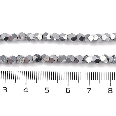 Electroplated Synthetic Non-magnetic Hematite Beads Strands G-A234-G03-01B-1