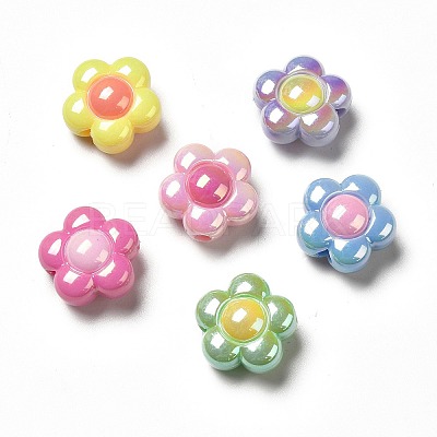 UV Plating Acrylic Beads X-PACR-J005-03-1