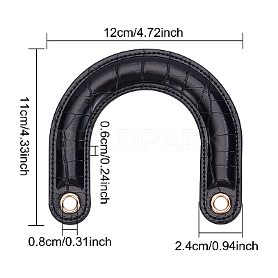 PU Leather Travel Bag Handles FIND-WH0111-206B-1
