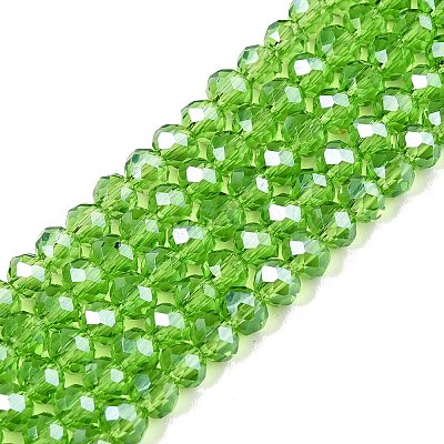 Electroplate Glass Beads Strands EGLA-A044-T4mm-A11-1