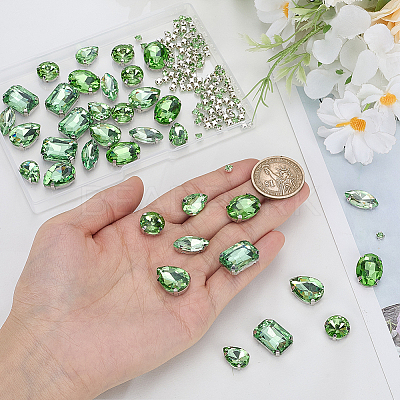 156Pcs 7 Styles Sew on Rhinestone DIY-SP0007-30F-1