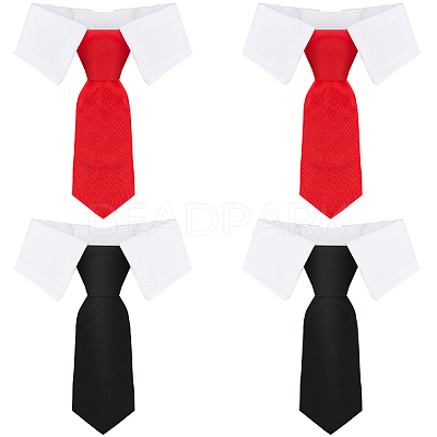4Pcs 2 Colors Polyester Pet Ties AJEW-GF0010-56-1