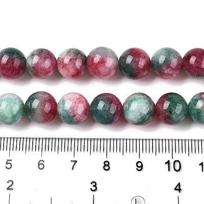 Dyed Natural White Jade Beads Strands G-T138-10mm-210-17-1