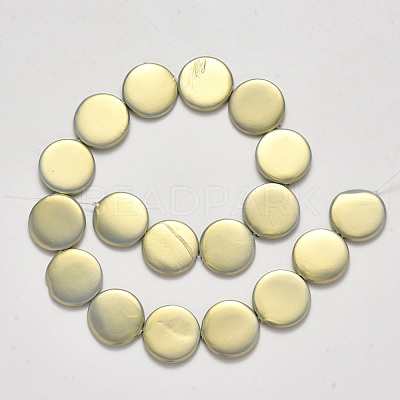 Shell Pearl Beads Strands SSHEL-R044-07-1