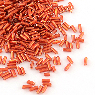 Glass Bugle Beads SEED-R011-25-1