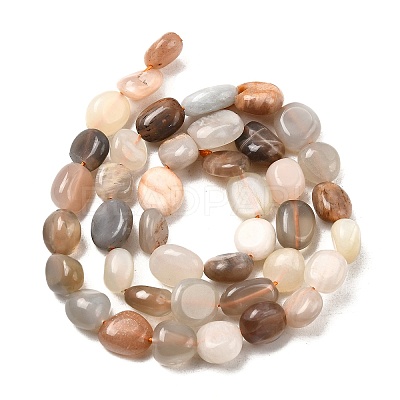 Natural Multi-Moonstone Beads Strands G-F547-06-B-1