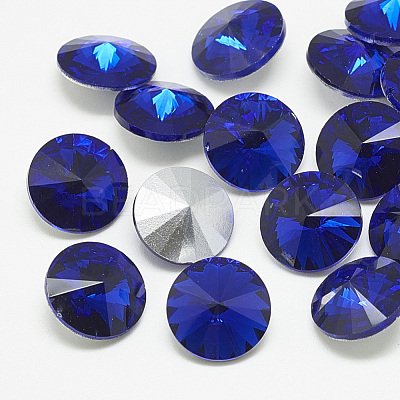 Pointed Back Glass Rhinestone Cabochons RGLA-T086-12mm-11-1