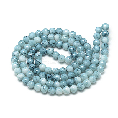 Baking Paint Glass Beads Strands DGLA-S115-6mm-S73-1