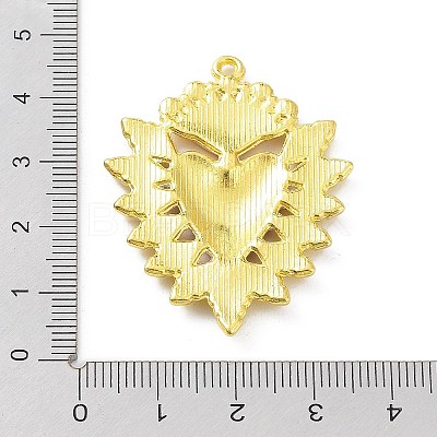 Alloy Enamel Pendant Rhinestone Settings ENAM-P252-08G-1