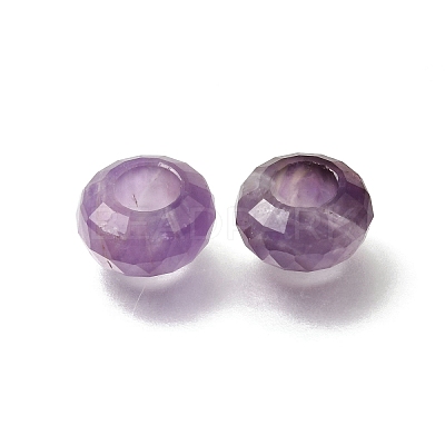 Natural Amethyst European Beads GG-NH0003-A07-1