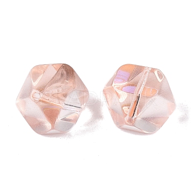 Electroplate Transparent Glass Beads EGLA-Q140-01-A04-1