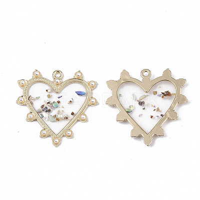 Epoxy Resin Pendants X-RESI-T045-013-1