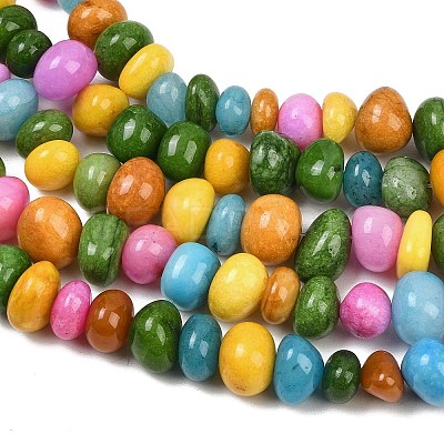 Dyed Natural White Jade Beads Strands GG-CBACF26-A03-07-1