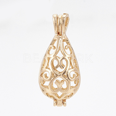Brass Locket Pendants KK-Q748-071KC-1