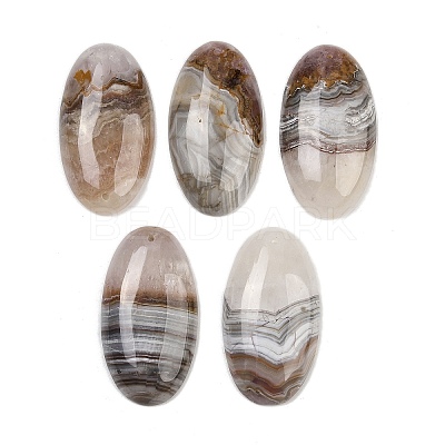 Natural Amethyst Lace Agate Pendants G-A244-12B-03-1