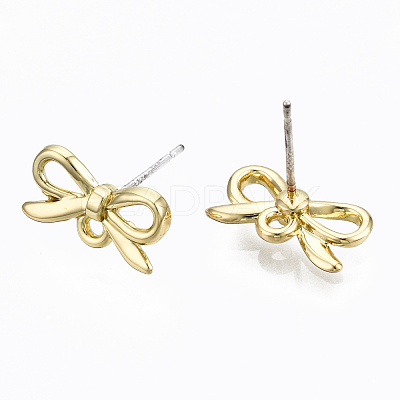 Alloy Stud Earring Findings PALLOY-T064-78LG-RS-1