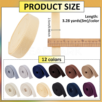 36M 12 Colors Polycotton Ribbon OCOR-BC0007-86B-02-1