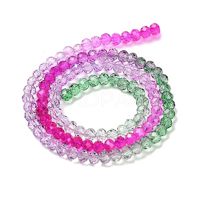 Transparent Painted Glass Beads Strands LS-DGLA-A034-T3mm-A06-1