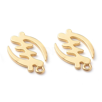 Brass Pendants KK-Z010-16G-1