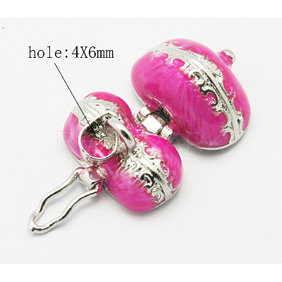 Brass Prayer Box Pendants KK-J269-A03-1