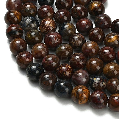 Natural Pietersite Beads Strands G-L642-B16-8mm-1