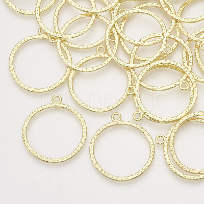 Alloy Open Back Bezel Pendants X-PALLOY-S121-195-1