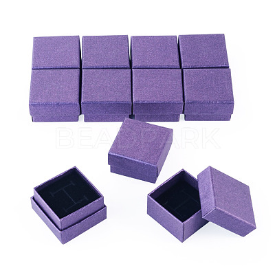 12Pcs Paper Packing Ring Boxes CON-TA0001-42A-1