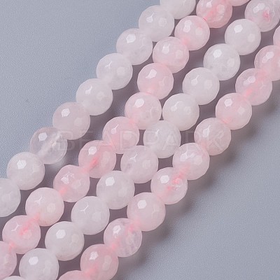 Natural Rose Quartz Beads Strands G-C065-8mm-3-1